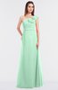 ColsBM Kelsey Honeydew Elegant A-line Zip up Floor Length Ruching Bridesmaid Dresses
