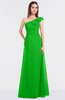 ColsBM Kelsey Jasmine Green Elegant A-line Zip up Floor Length Ruching Bridesmaid Dresses
