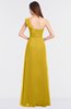 ColsBM Kelsey Lemon Curry Elegant A-line Zip up Floor Length Ruching Bridesmaid Dresses