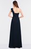 ColsBM Kelsey Navy Blue Elegant A-line Zip up Floor Length Ruching Bridesmaid Dresses