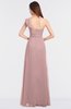 ColsBM Kelsey Silver Pink Elegant A-line Zip up Floor Length Ruching Bridesmaid Dresses