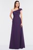 ColsBM Kelsey Violet Elegant A-line Zip up Floor Length Ruching Bridesmaid Dresses