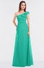 ColsBM Kelsey Viridian Green Elegant A-line Zip up Floor Length Ruching Bridesmaid Dresses