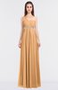 ColsBM Natalia Apricot Mature A-line Sleeveless Zip up Floor Length Bridesmaid Dresses