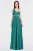ColsBM Natalia Emerald Green Mature A-line Sleeveless Zip up Floor Length Bridesmaid Dresses