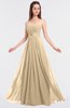 ColsBM Claire Apricot Gelato Elegant A-line Strapless Sleeveless Appliques Bridesmaid Dresses