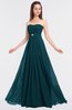 ColsBM Claire Blue Green Elegant A-line Strapless Sleeveless Appliques Bridesmaid Dresses
