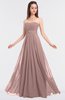 ColsBM Claire Blush Pink Elegant A-line Strapless Sleeveless Appliques Bridesmaid Dresses