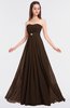 ColsBM Claire Copper Elegant A-line Strapless Sleeveless Appliques Bridesmaid Dresses