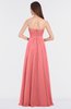 ColsBM Claire Coral Elegant A-line Strapless Sleeveless Appliques Bridesmaid Dresses