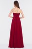 ColsBM Claire Dark Red Elegant A-line Strapless Sleeveless Appliques Bridesmaid Dresses
