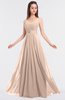 ColsBM Claire Fresh Salmon Elegant A-line Strapless Sleeveless Appliques Bridesmaid Dresses