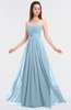 ColsBM Claire Ice Blue Elegant A-line Strapless Sleeveless Appliques Bridesmaid Dresses