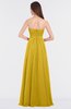 ColsBM Claire Lemon Curry Elegant A-line Strapless Sleeveless Appliques Bridesmaid Dresses