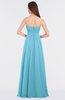 ColsBM Claire Light Blue Elegant A-line Strapless Sleeveless Appliques Bridesmaid Dresses