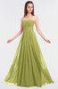 ColsBM Claire Linden Green Elegant A-line Strapless Sleeveless Appliques Bridesmaid Dresses