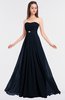 ColsBM Claire Navy Blue Elegant A-line Strapless Sleeveless Appliques Bridesmaid Dresses