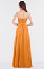 ColsBM Claire Orange Elegant A-line Strapless Sleeveless Appliques Bridesmaid Dresses