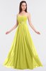 ColsBM Claire Pale Yellow Elegant A-line Strapless Sleeveless Appliques Bridesmaid Dresses