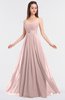 ColsBM Claire Pastel Pink Elegant A-line Strapless Sleeveless Appliques Bridesmaid Dresses