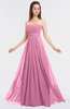 ColsBM Claire Pink Elegant A-line Strapless Sleeveless Appliques Bridesmaid Dresses