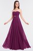 ColsBM Claire Raspberry Elegant A-line Strapless Sleeveless Appliques Bridesmaid Dresses