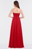 ColsBM Claire Red Elegant A-line Strapless Sleeveless Appliques Bridesmaid Dresses