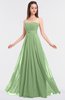 ColsBM Claire Sage Green Elegant A-line Strapless Sleeveless Appliques Bridesmaid Dresses