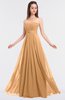 ColsBM Claire Salmon Buff Elegant A-line Strapless Sleeveless Appliques Bridesmaid Dresses