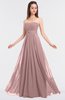 ColsBM Claire Silver Pink Elegant A-line Strapless Sleeveless Appliques Bridesmaid Dresses