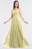 ColsBM Claire Soft Yellow Elegant A-line Strapless Sleeveless Appliques Bridesmaid Dresses