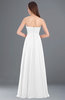 ColsBM Claire White Elegant A-line Strapless Sleeveless Appliques Bridesmaid Dresses