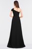 ColsBM Meredith Black Elegant A-line Asymmetric Neckline Zip up Floor Length Bridesmaid Dresses