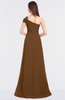 ColsBM Meredith Brown Elegant A-line Asymmetric Neckline Zip up Floor Length Bridesmaid Dresses