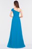 ColsBM Meredith Cornflower Blue Elegant A-line Asymmetric Neckline Zip up Floor Length Bridesmaid Dresses