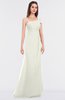 ColsBM Meredith Cream Elegant A-line Asymmetric Neckline Zip up Floor Length Bridesmaid Dresses