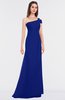 ColsBM Meredith Electric Blue Elegant A-line Asymmetric Neckline Zip up Floor Length Bridesmaid Dresses