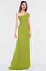 ColsBM Meredith Green Oasis Elegant A-line Asymmetric Neckline Zip up Floor Length Bridesmaid Dresses