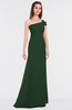 ColsBM Meredith Hunter Green Elegant A-line Asymmetric Neckline Zip up Floor Length Bridesmaid Dresses