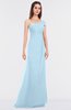 ColsBM Meredith Ice Blue Elegant A-line Asymmetric Neckline Zip up Floor Length Bridesmaid Dresses