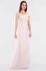 ColsBM Meredith Light Pink Elegant A-line Asymmetric Neckline Zip up Floor Length Bridesmaid Dresses
