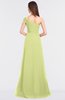 ColsBM Meredith Lime Green Elegant A-line Asymmetric Neckline Zip up Floor Length Bridesmaid Dresses
