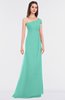 ColsBM Meredith Mint Green Elegant A-line Asymmetric Neckline Zip up Floor Length Bridesmaid Dresses