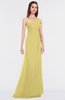 ColsBM Meredith Misted Yellow Elegant A-line Asymmetric Neckline Zip up Floor Length Bridesmaid Dresses