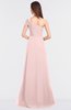 ColsBM Meredith Pastel Pink Elegant A-line Asymmetric Neckline Zip up Floor Length Bridesmaid Dresses