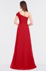 ColsBM Meredith Red Elegant A-line Asymmetric Neckline Zip up Floor Length Bridesmaid Dresses