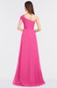 ColsBM Meredith Rose Pink Elegant A-line Asymmetric Neckline Zip up Floor Length Bridesmaid Dresses