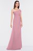 ColsBM Meredith Rosebloom Elegant A-line Asymmetric Neckline Zip up Floor Length Bridesmaid Dresses