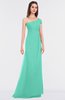 ColsBM Meredith Seafoam Green Elegant A-line Asymmetric Neckline Zip up Floor Length Bridesmaid Dresses