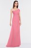ColsBM Meredith Watermelon Elegant A-line Asymmetric Neckline Zip up Floor Length Bridesmaid Dresses